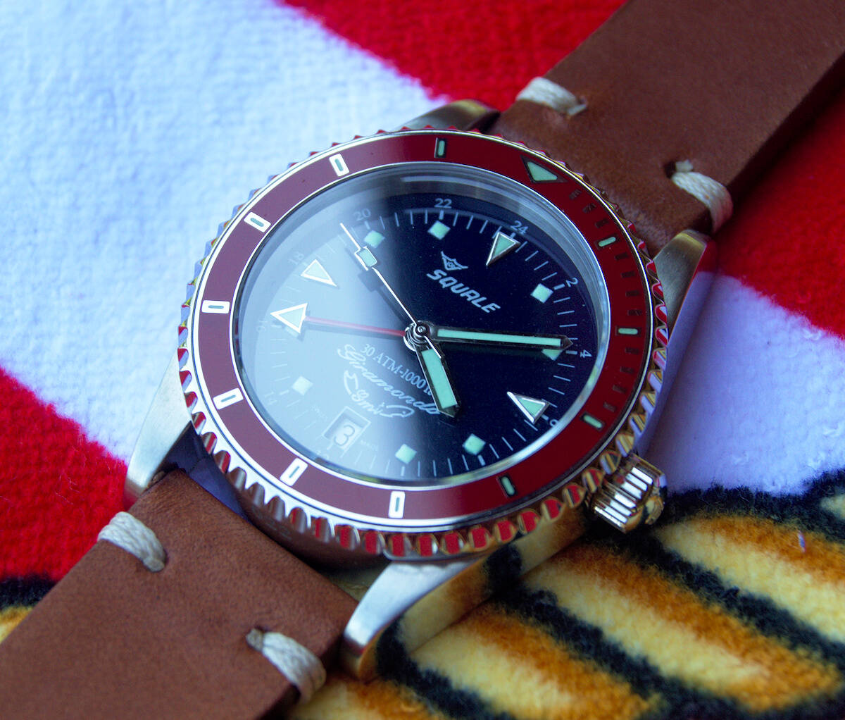 Squale Giramondo GMT 30 atmos dive watch